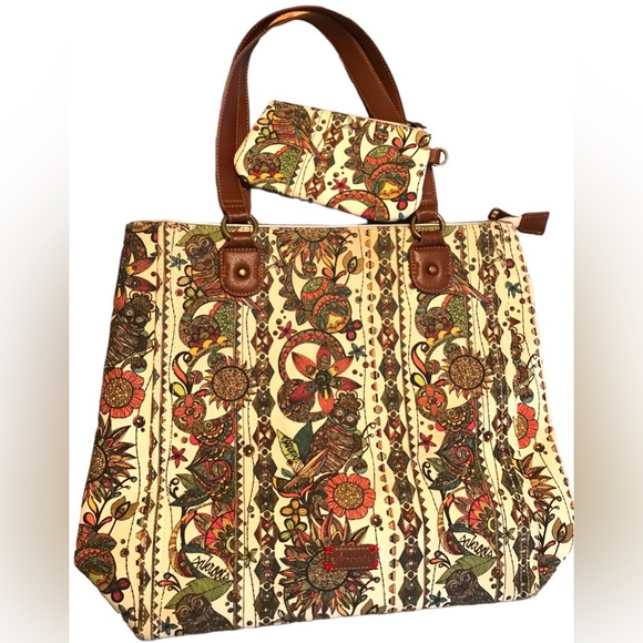 Sakroots Handbags - Sakroots Tote "Spirit Desert" Large with Zipper Pouch